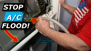 AC Dripping/Won't Turn On?  2 Tips Unclog AC Drain Line Pipe