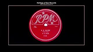 (1951) RPM 323-A ''B.B. Blues'' B.B. King