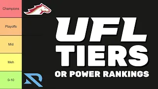 UFL Team Tiers + Week 6 Preview - UFL Power Rankings - UFL Podcast