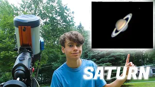 Taking a picture of the Planet SATURN through my telescope