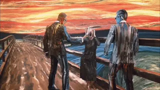 Эдвард Мунк "Крик" прикол с Людьми в Черном. Edward Munch "The Scream" with MIB.