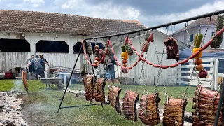 CASARÃO ANTIGO DE FAZENDA MAIS UMA COSTELA FOGO DE CHÃO- FAZENDA SENHOR DO BOM FIM