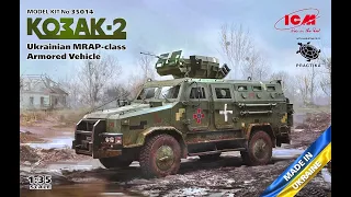 NEW! ICM 1/35 Kozak 2 MRAP vehicle 35014 kit review