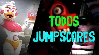 TODOS OS JUMPSCARES DA ULTIMATE CUSTOM NIGHT!!!