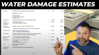 Water restoration business - estimates (self pay vs insurance)