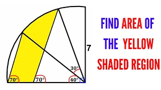 Think outside the Box? | Find area of the Yellow region | (Easy explanation) | #math  #maths