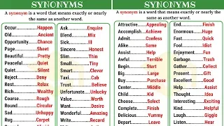 60+ Super Useful Synonyms in English to Expand Your Vocabulary (Part I)