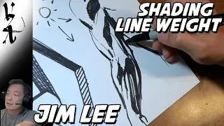 Jim Lee Demonstrating Line Weight and Shading