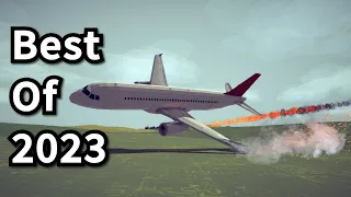 Best plane crashes of 2023 and 500 subscribers || Besiege