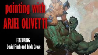 Painting with ARIEL OLIVETTI!