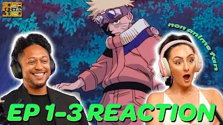 My Girlfriend REACTS to Naruto Ep. 1 - 3 | First Time Watching Naruto