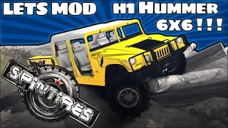 Lets Mod Spintires - EPIC H1 HUMMER 6x6!!