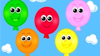 The Balloon Song - Learn 10 Color Song for Children, Toddlers and Babies