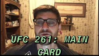 UFC 261: MAIN CARD PREDICTIONS