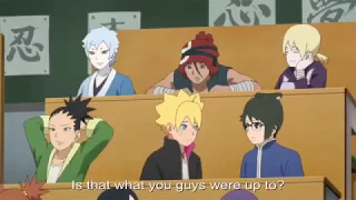 Boruto Episode 36 Eng Sub - Boruto Sarada and Mitsuki vs Kakashi Konohomaru and Anko