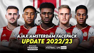 AJAX AMSTERDAM FACEPACK 2022/23 | SIDER AND CPK | EFOOTBALL PES 2021 & SP FOOTBALL LIFE 2023