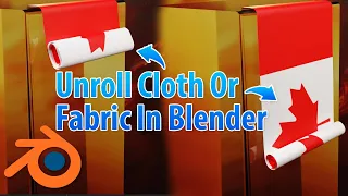 Make Cloth Or Fabric Unravel And Unroll In Blender 3D