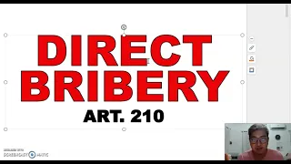 Direct Bribery Article 210 Revised Penal Code