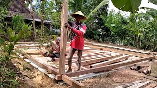 membuat rumah kayu sederhana rumah desa