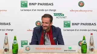 Tennis - Roland-Garros 2024 - Daniil Medvedev : "Rafa, c'est Rafa Nadal, il a gagné 14 fois ici !"