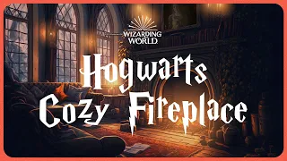 Harry Potter Crackling Fireplace 🪄Crackling Fire 🔥 with Music Ambience | Study, Sleep, Work