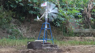 Mini windmill water pump - Irrigation solution in dry land