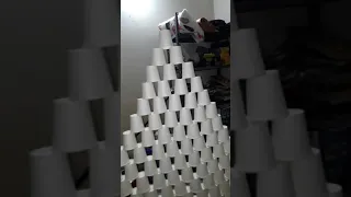 Disposable glass pyramid