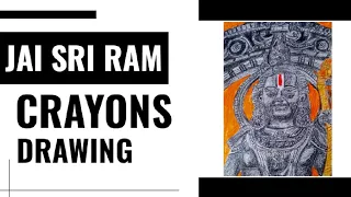 JAI SRI RAM Crayons Drawing Made By Ashwani Ranjan 85% Deaf And Dumb