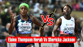 Elaine Thompson Herah & Shericka Jackson Battle Over 100m  In Birmingham