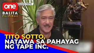 Tito Sotto, natawa sa pahayag ng TAPE Inc. kaugnay sa resignation nila