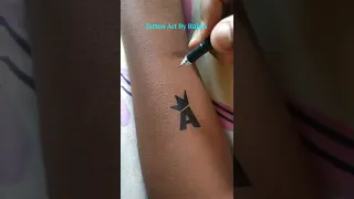 How to make A letter tattoo at home
