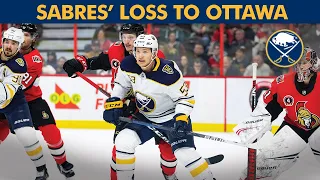 Recapping the Buffalo Sabres’ 7-4 Loss to the Ottawa Senators