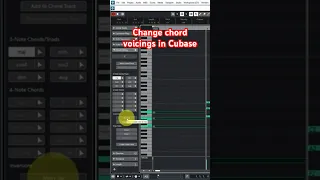 Change chord voicings in Cubase (#shorts)