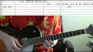 Booker T and the MG's Green Onions Guitar Lesson Chords and TAB Tutorial