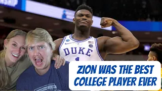 NOBODY More Athletic!  Reaction to ZION Williamson - College King