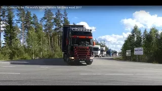 The Truck Convoy  in to the The world’s largest forestry fair Elmia wood 2017