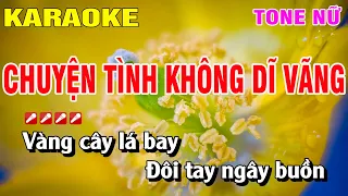 Karaoke Chuyện Tình Không Dĩ Vãng Tone Nữ Nhạc Sống | Nguyễn Linh