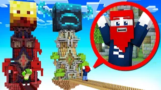 NOOB TURM vs. PRO TURM BATTLE - Minecraft