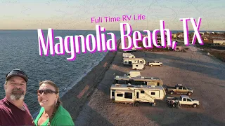 FREE Beach Camping// Camping @ Magnolia Beach TX