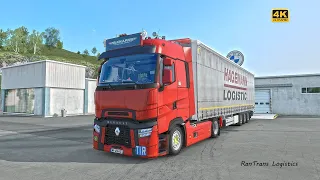 Renault Range T Evo - Euro Truck Simulator 2 | ETS2 1.50 | 4K Gameplay