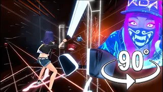 [Beat Saber 90°] K/DA - POP/STARS (EXPERT+)