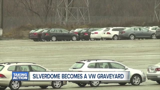 Silverdome becomes a VW Graveyard