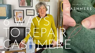 6 WAYS TO REPAIR CASHMERE! Mend holes, add patches & how to wash | Sewing with Susan: Episode 6