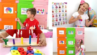 🔥🔥 Diana and Roma open boxes with toy's solving logic game's and activities