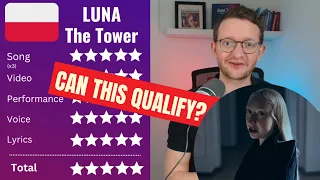 REACTING to Luna - The Tower - POLAND EUROVISION 2024