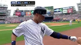 Captain Derek Jeter returns from DL, homers on first pitch