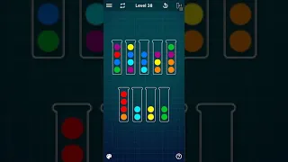 Ball sort puzzle - Gameplay - Level 38