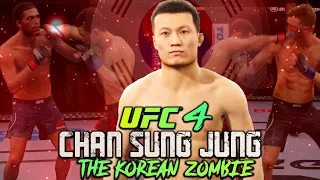 Chan Sung Jung "The Korean Zombie" Has POWER on UFC 4!
