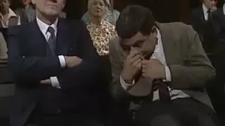 mr bean sleeping on church funny video