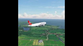 Impossible Landing!!! Amazing View before the Plane Lands at the Airport EP057